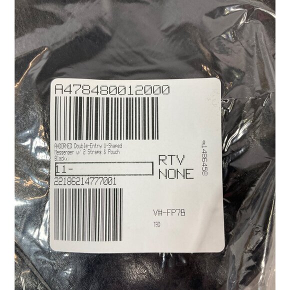 ahdorned Women's Black Messenger Bag with Adjustable Straps and Bonus Pouch, Dua - Picture 2 of 8